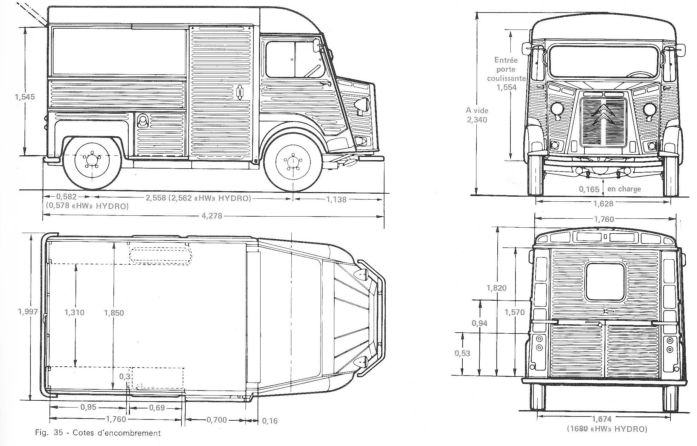 Citroen hy online dimensions